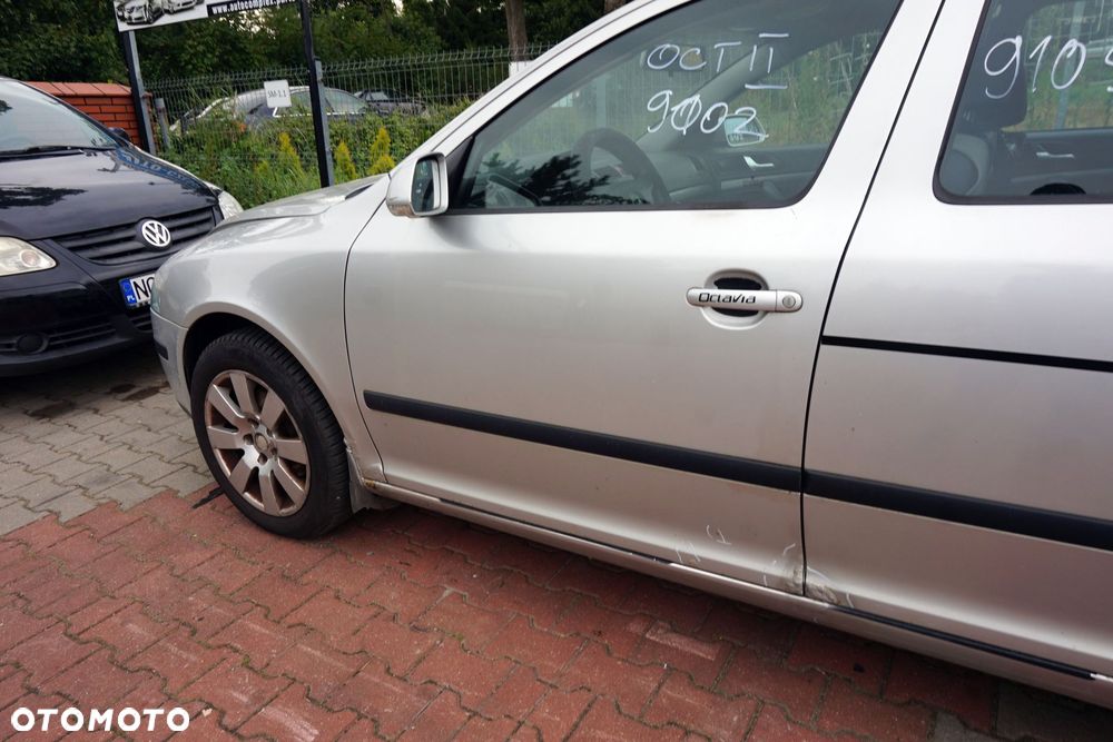 DRZWI PRZEDNIE LEWE OCTAVIA II 1Z3 KOMBI 9102  SREBRNY SKODA 2004-2008 - 3