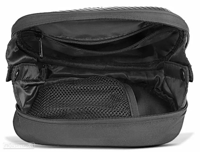 bolsa de perna preta carbon look - 3
