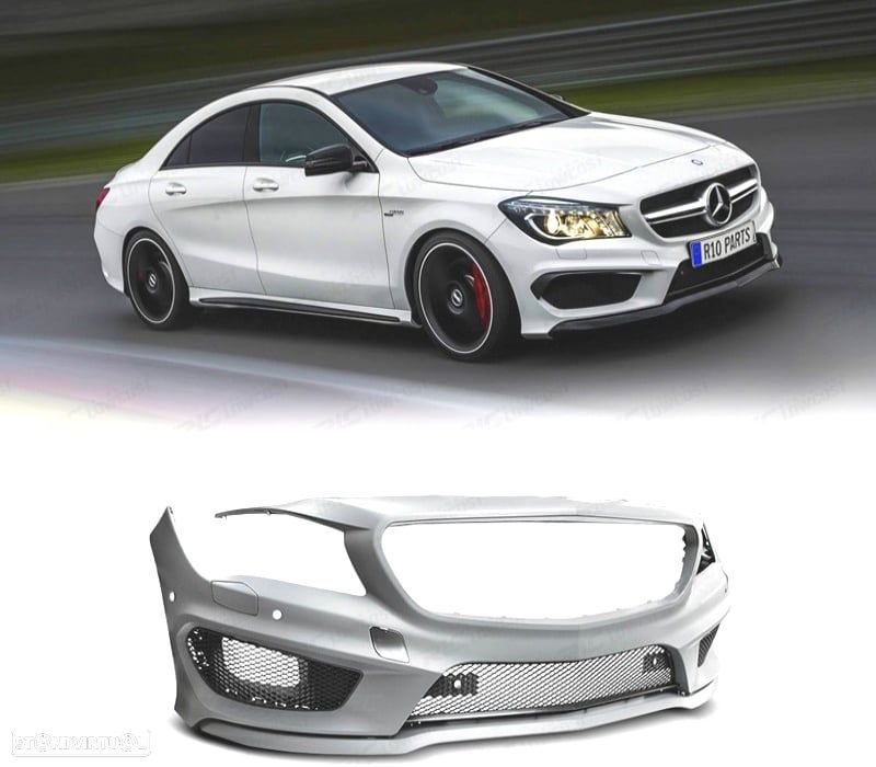 PARA-CHOQUES FRONTAL MERCEDES CLA C117 13-16 LOOK AMG CLA45 - 1