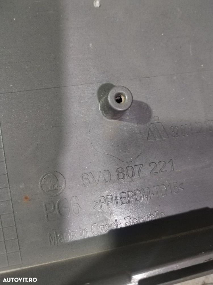 Bara fata Skoda Fabia 3, 2014, 2015, 2016, 2017, 2018, cod origine OE 6V0807221. - 10
