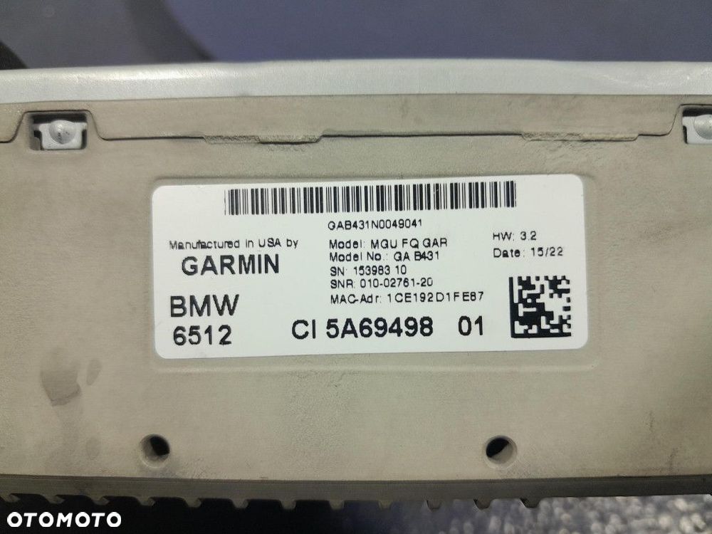 BMW X3 G01 LCI RADIO NAWIGACJA MODUŁ MGU 5A69498 - 6