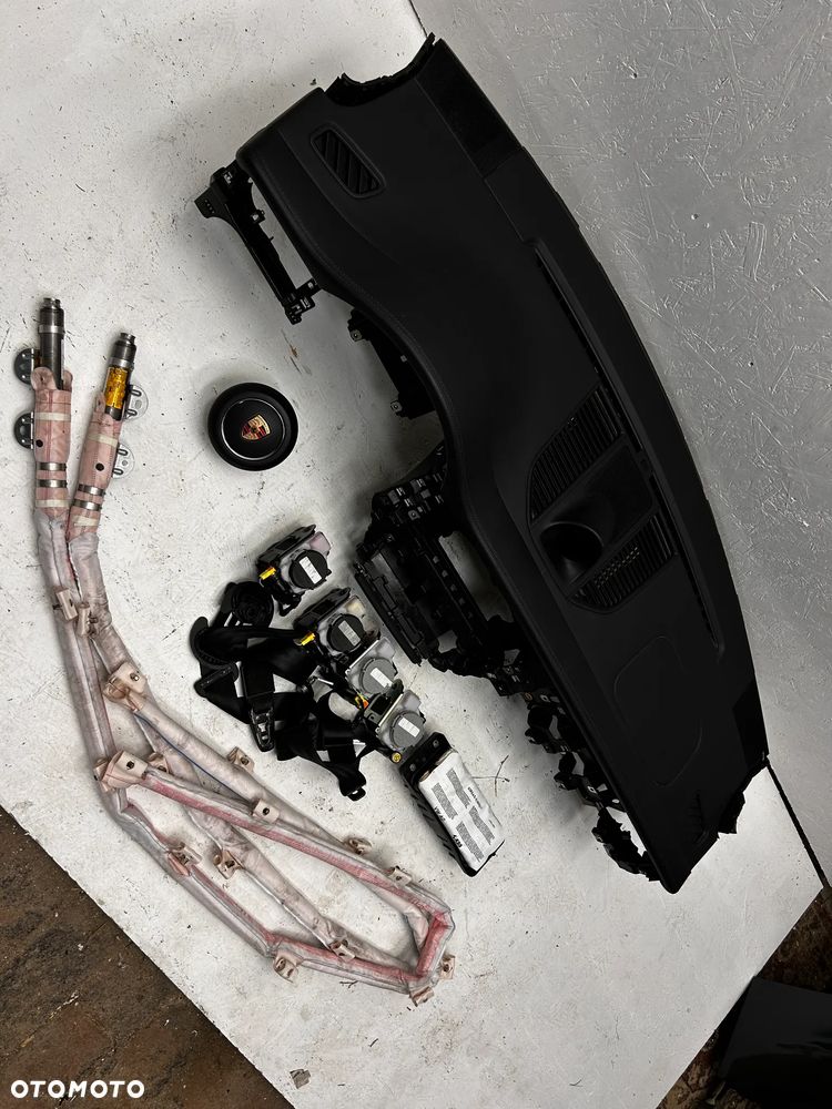 PORSCHE MACAN 95B LIFT DESKA KONSOLA AIRBAG PODUSZKI PASY KURTYNY DEMONTAŻ - 7