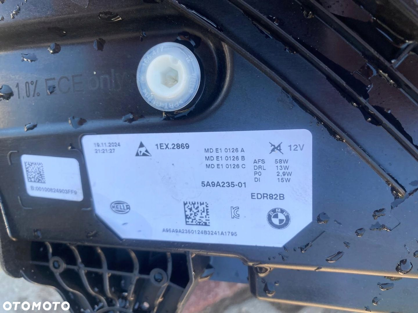 ZDERZAK MASKA LAMPY PAS KOMPLET BMW X1 U11 M PAKIET LED SHADOW BLACK - 6