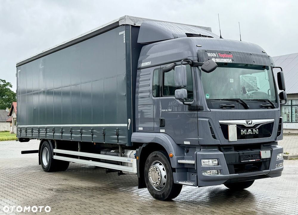 MAN TGM 18.290 / FIRANKA / 20 EUROPALET / AUTOMAT / 210 TYŚ KM / 10 025 KG ŁADOWNOŚCI / EURO 6 / 12.2018 / SPROWADZONY / JAK NOWY - 2
