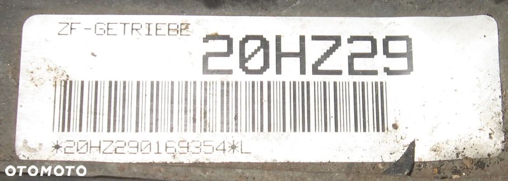 20HZ29 skrzynia biegów automatyczna PEUGEOT 607 2.2 HDI - 2