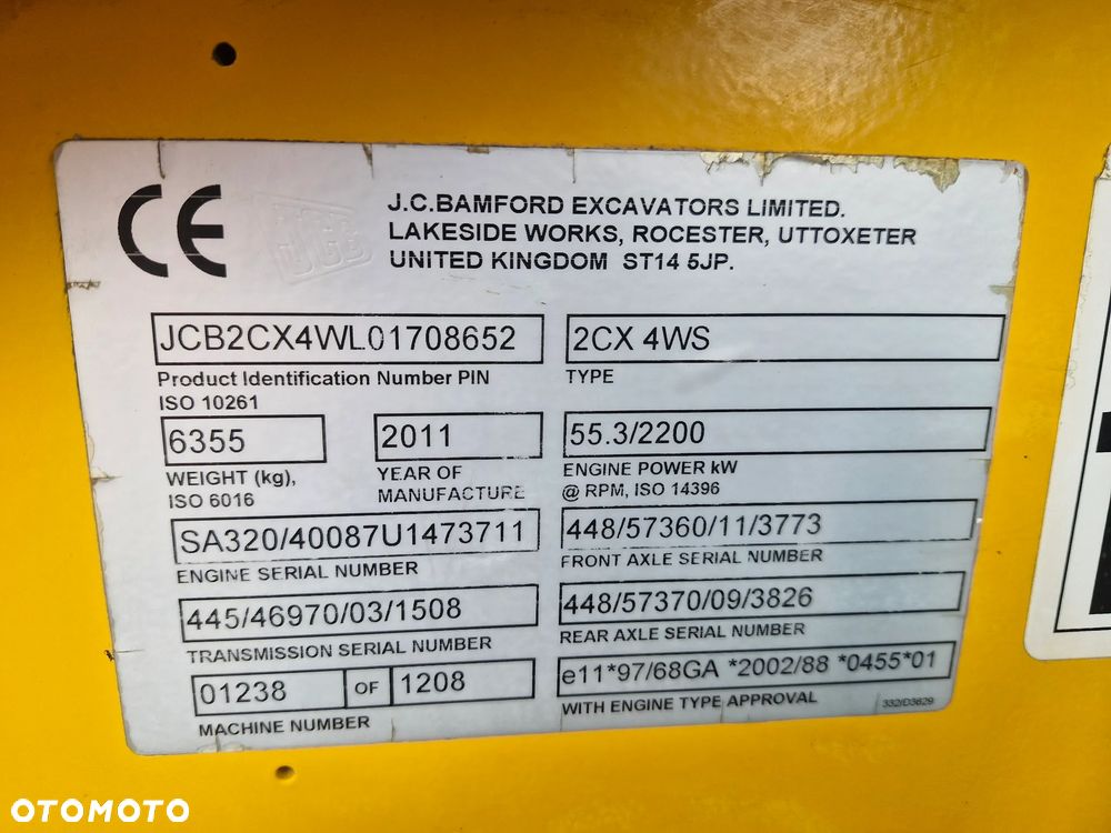 JCB 2cx 4WS - 6