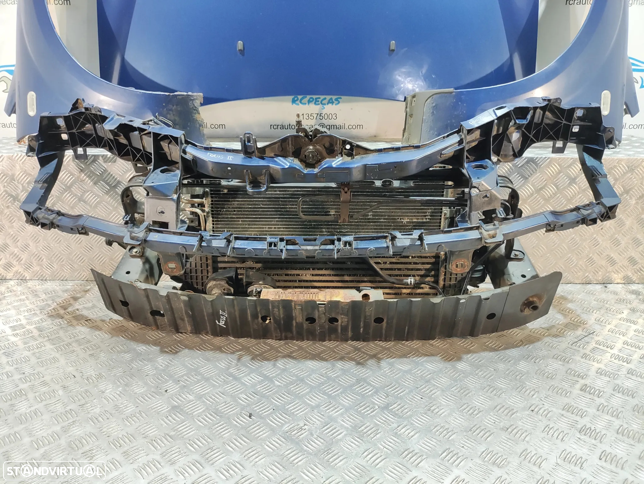 FRENTE COMPLETA FORD FOCUS 2 II MK2 FASE 1 CAPOT PARACHOQUES GUARDA-LAMAS OTICAS RADIADOR VENTILADOR FRENTE FIBRA REFORÇO - 8