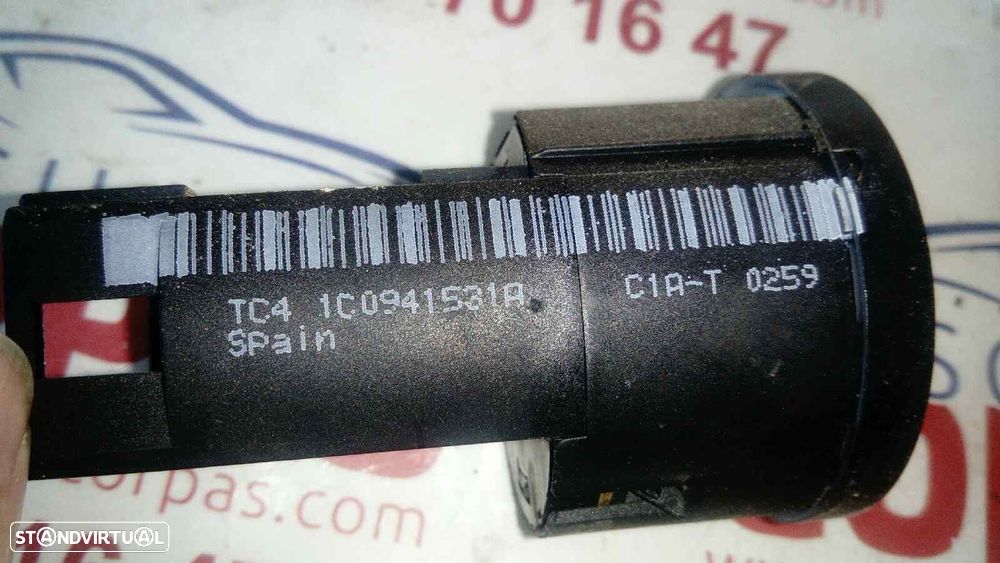 COMANDO LUZES VOLKSWAGEN GOLF IV 1999 -1C0941531A - 2