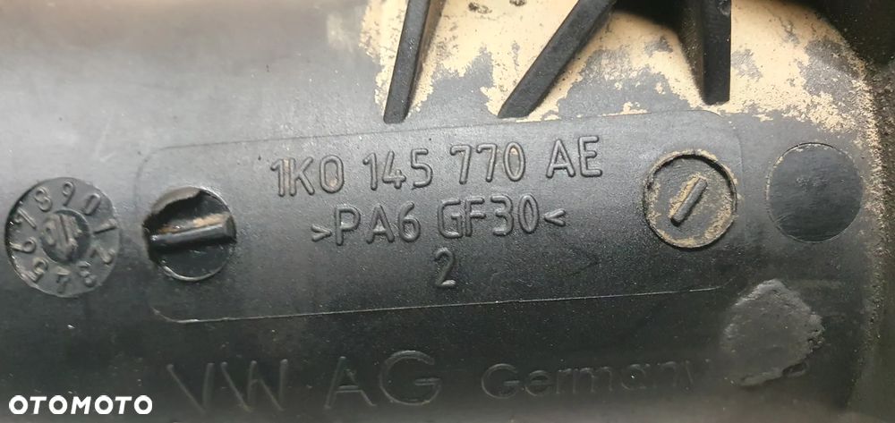 Przewód wąż rura intercoolera VW Passat B7 1.6 TDI 1K0145838AH 1K0145770AE - 12