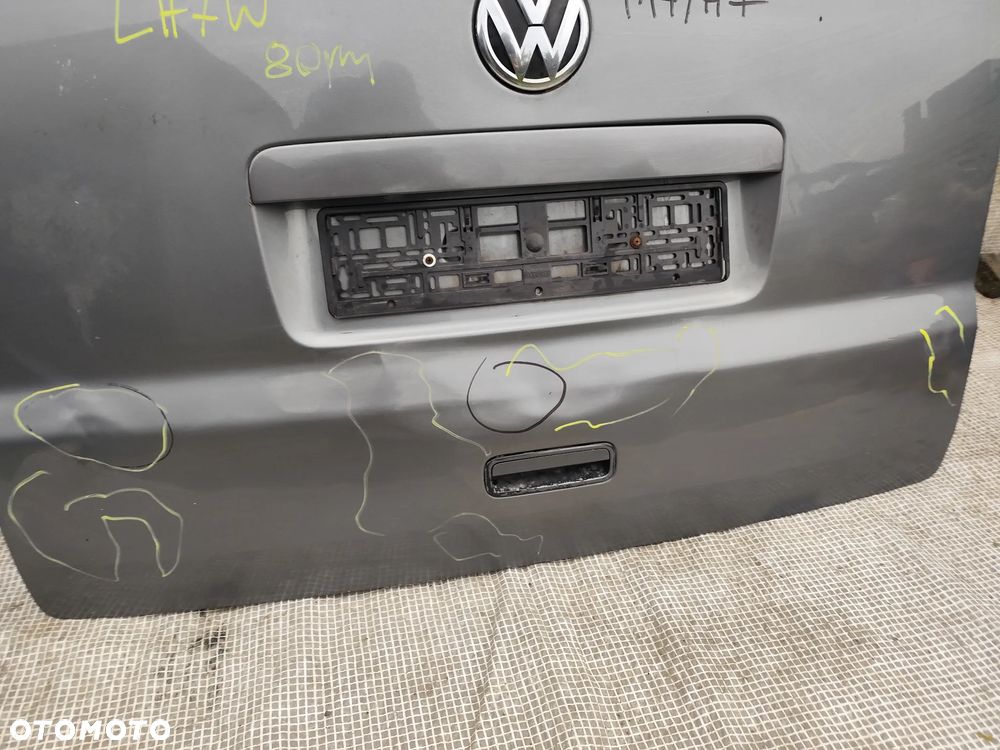 VW Transporter T5 T6 Multivan Klapa Tylna Tył Kompletna Szara LH7W - 12