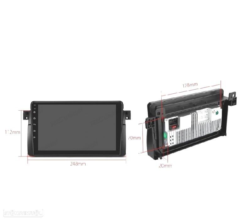 AUTO RÁDIO GPS ANDROID 10 BMW E46 MG ZT ROVER 75 - 5