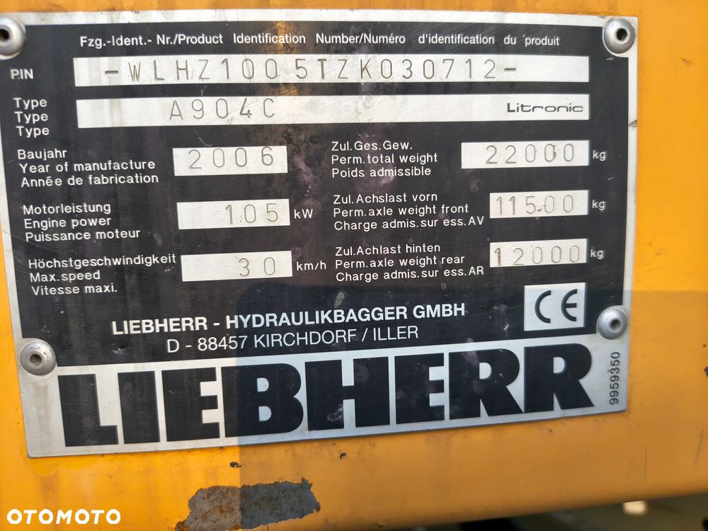 Liebherr A904C Litronic Koparka kołowa - 15
