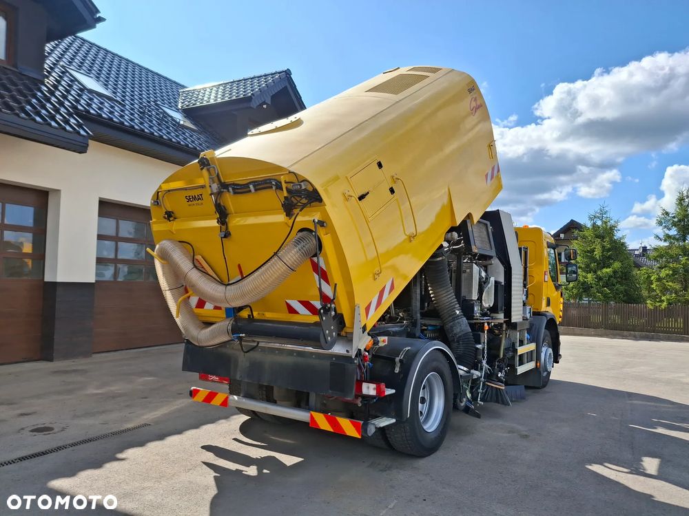 Renault C280 Zamiatarka SEMAT Zoeller FAUN Karcher 2 Silniki Rura Do Liści Listwy Ciśnieniowe Lanca 2 Zbiorniki Wody Szczotki L/R 2018r Euro 6 Motogodziny: 740MTH - 31