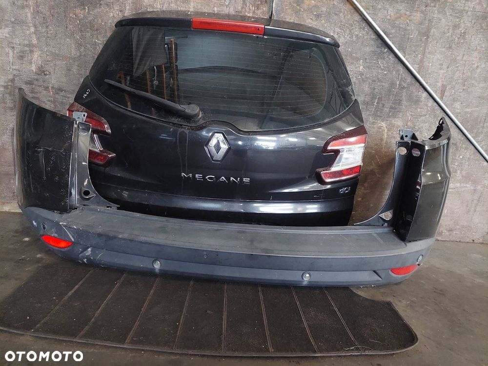 KOMPLETNY TYŁ KLAPA BAGAŻNIKA ZDERZAK LAMPY MEGANE III KOMBI TEB66 - 5