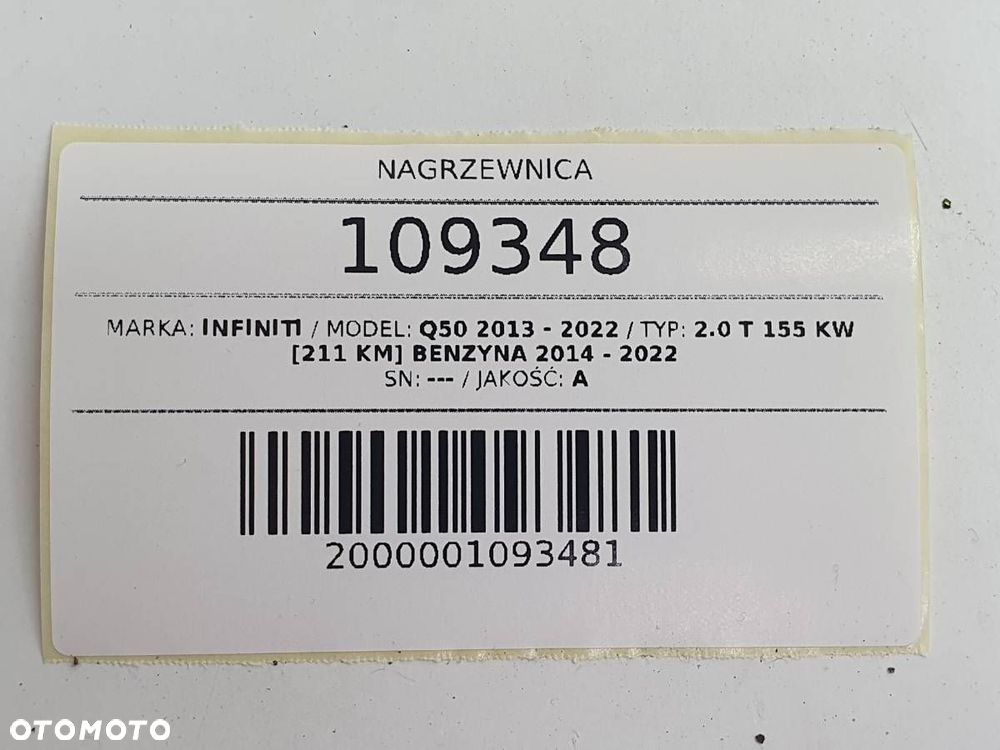 NAGRZEWNICA 271104GF0B INFINITI Q50 EUROPA DMUCHAWA NAWIEWU - 9