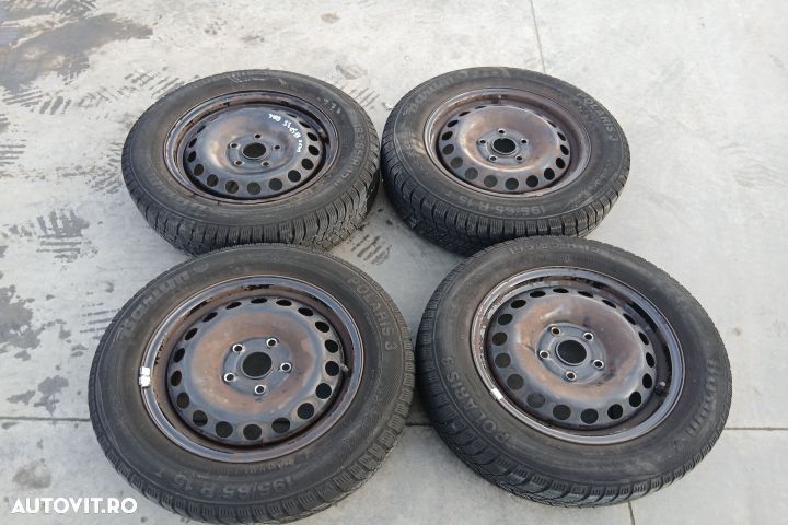 Jante tabla cu anvelope 15 - set 195/65 R15 1K0601027C 6JX15H2 ET47 1 - 2