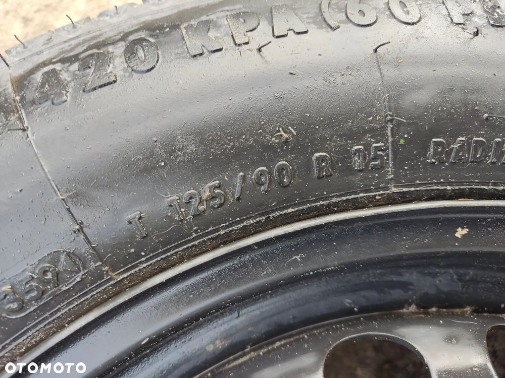 Koło dojazdowe zapasowe BMW E46 125/90R15 5x120 - 3