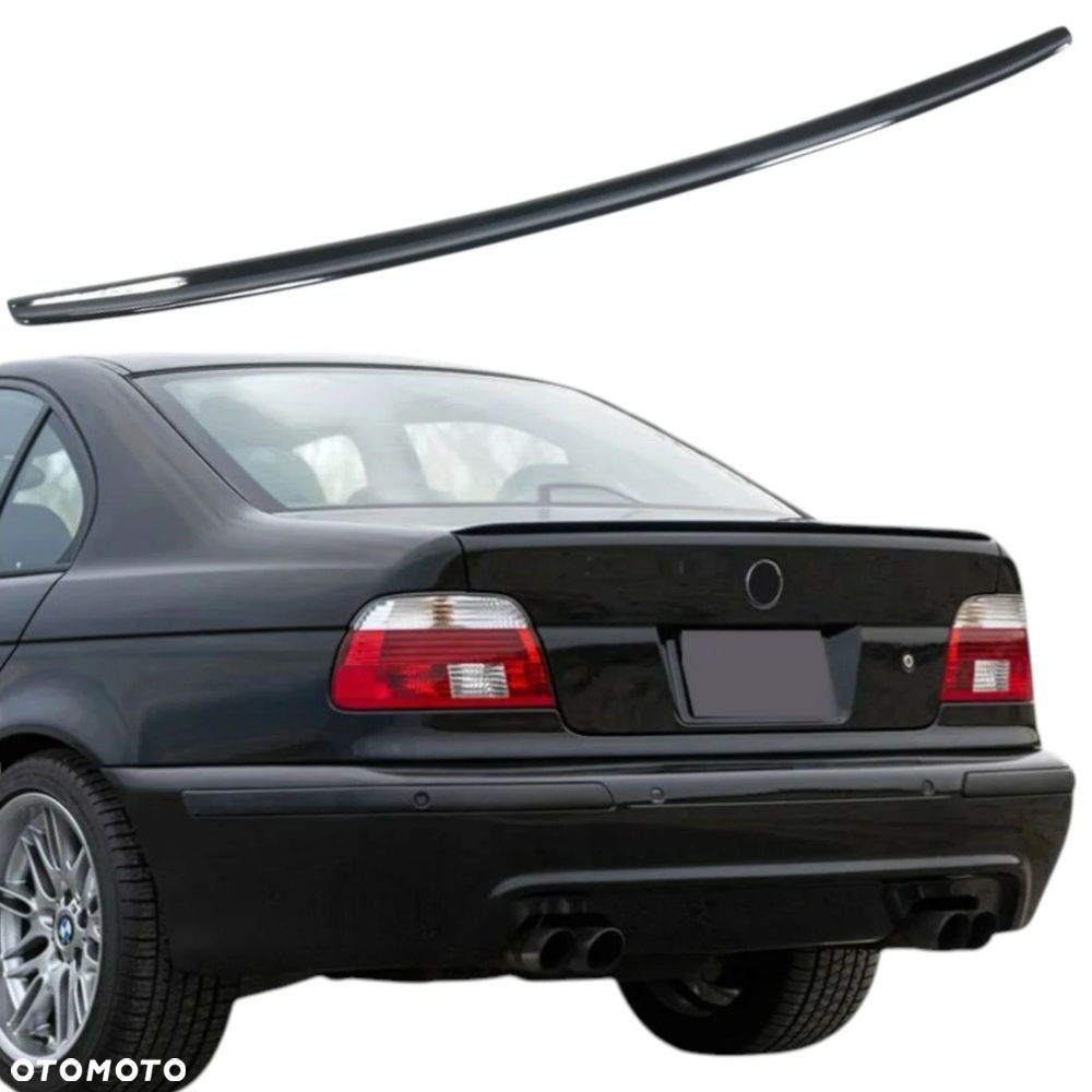 Spoiler Lotka BMW 5 E39 Czarny Połysk Spojler Dokładka na Klapę M5 Style M - 2