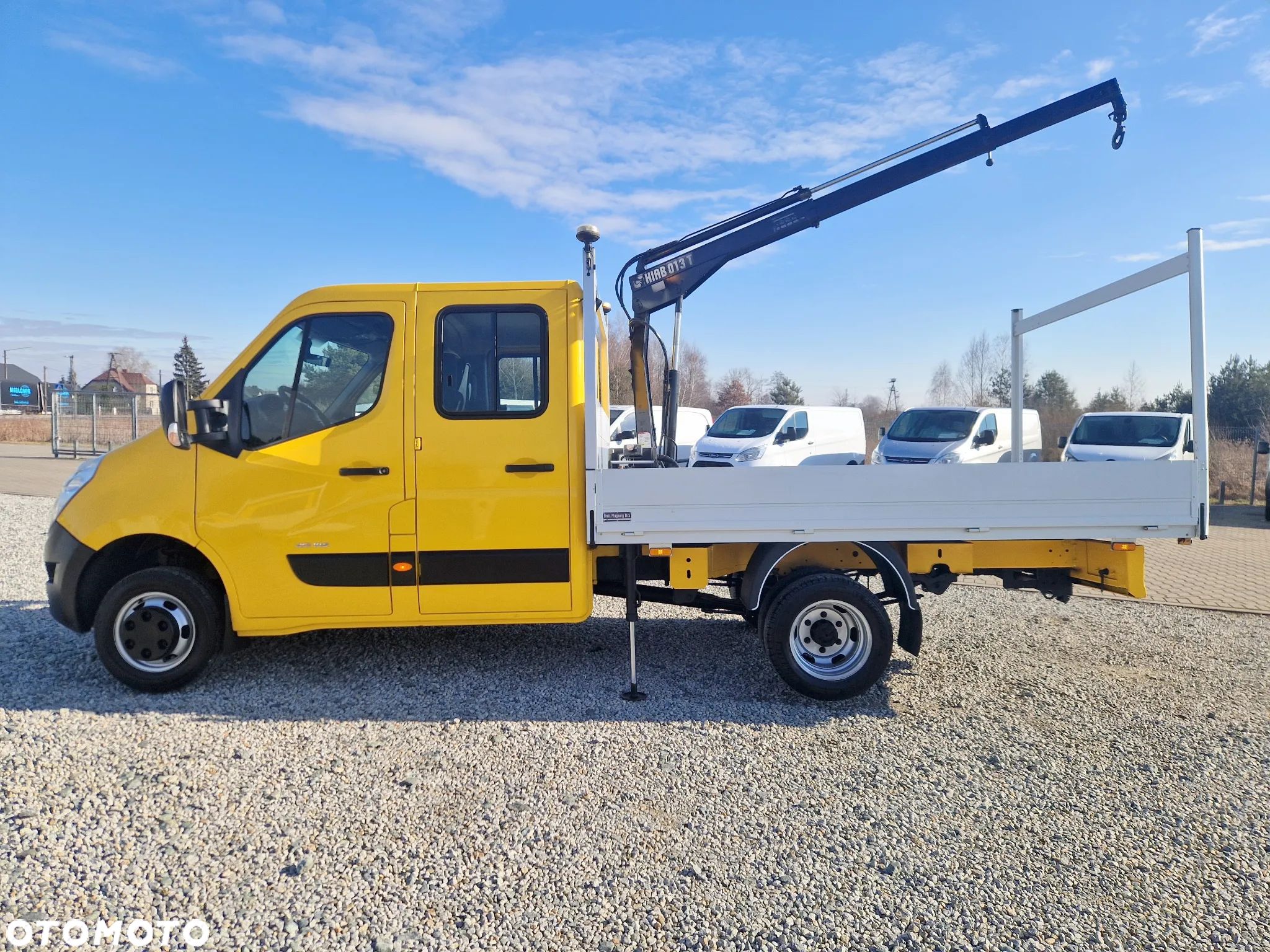 Renault MASTER 2,3 DCI 145 KONNA DOKA BRYGADÓWKA 7 OSOBOWA HDS HIAB 1000KG KLIMA 3,3M SKRZYNIA 104T/KM PRZEBIEGU GWARANCJA BLIŻNIAKI DO 3,5T - 1