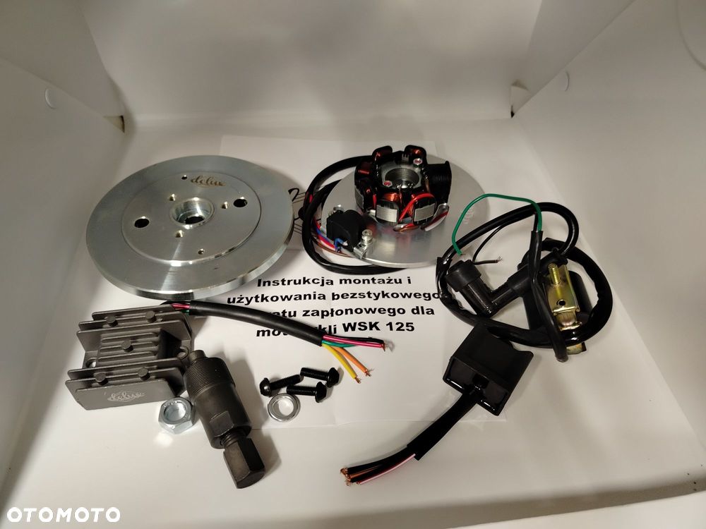 Zapłon CDI WSK125, ciężkie koło, zapłon bezstykowy 12V WSK 125, nowy, - 3