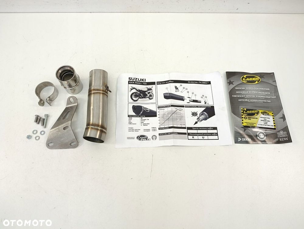 SUZUKI GSXR 600 750 K8 KOLEKTOR WYDECHOWY DOLOT LASER - 1