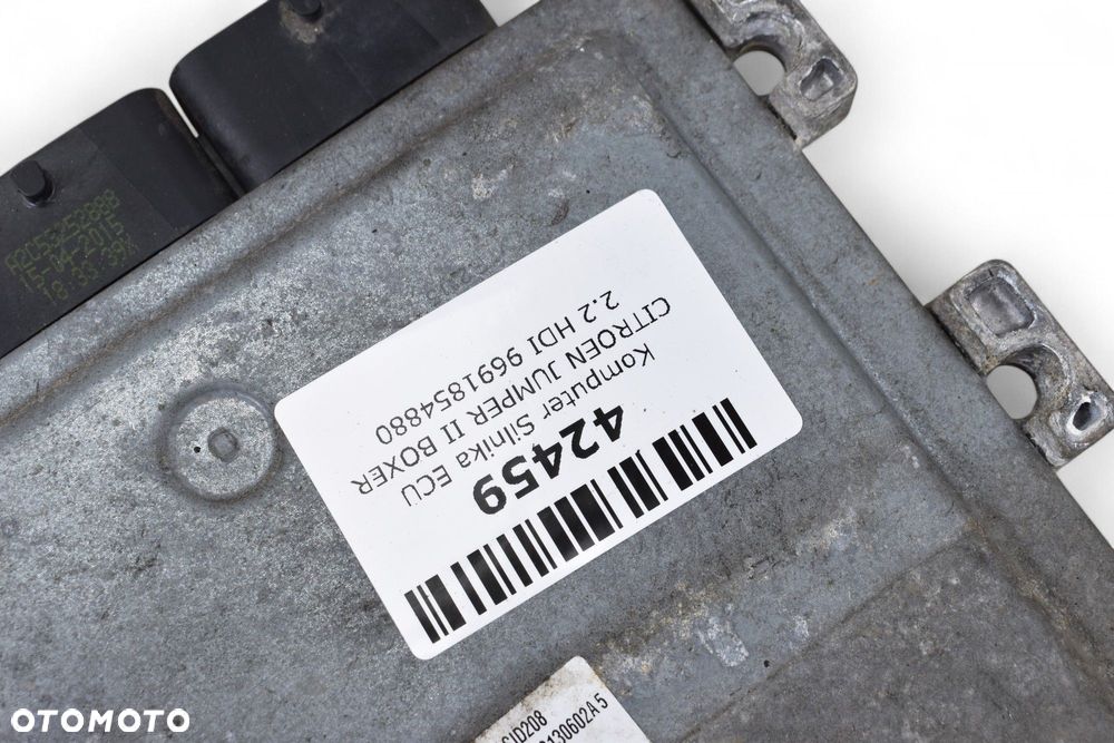 Sterownik Silnika CITROEN JUMPER II PEUGEOT BOXER II 2.2 HDI 9691854880 - 5