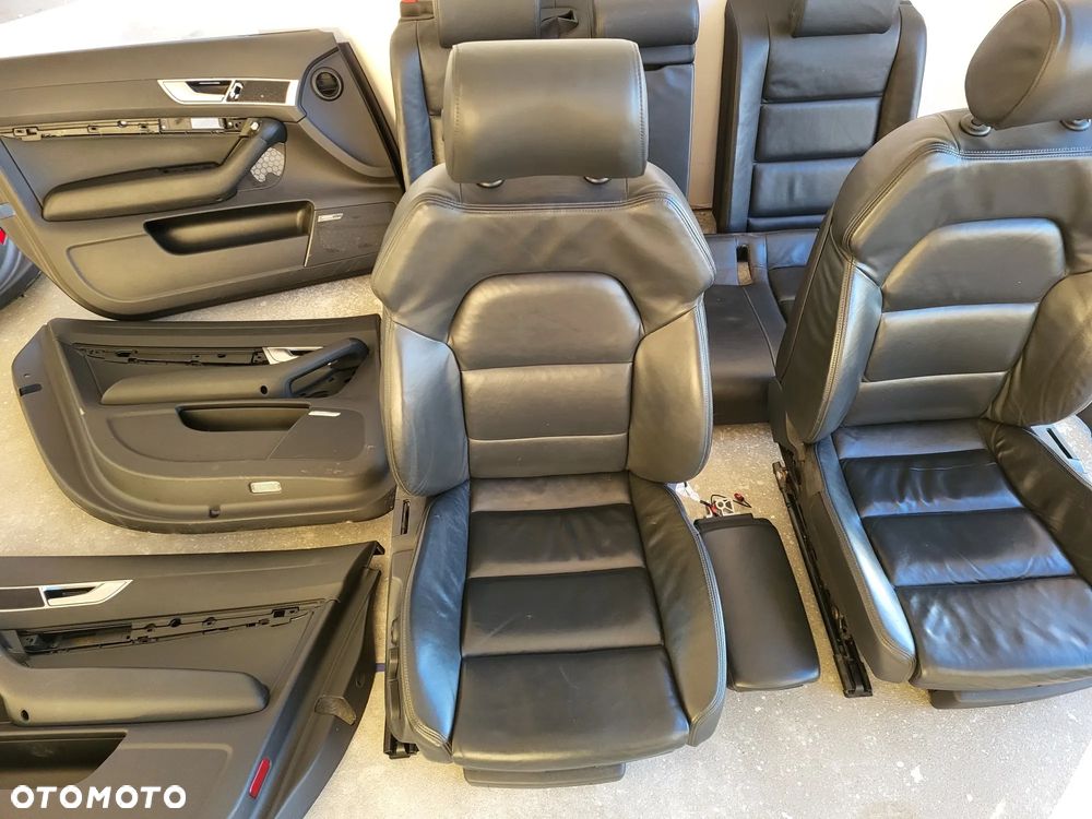 AUDI A6 C6 LIFT FOTELE PRZÓD KANAPA SPORTOE SKÓRZANE ELEKTRYCZNE BOCZKI KPL - 7