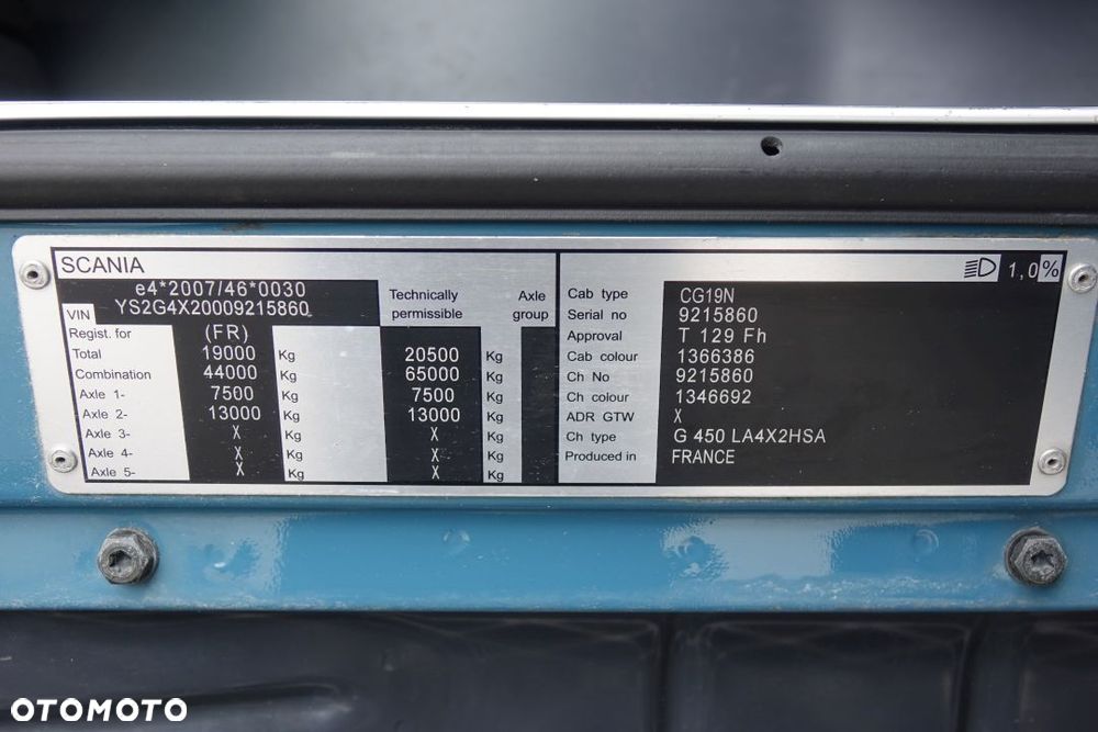 Scania G450 / EURO 6 / STANDARD / AUTOMAT / RETARDER / HYDRAULIKA /  ALUMINIOWE FELGI / NAWIGACJA GPS / - 29