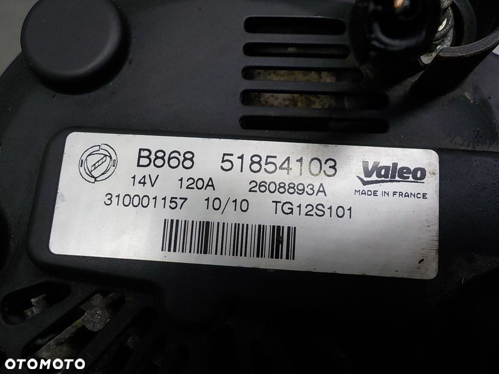 FIAT GRANDE PUNTO 1.3 M-JET ALTERNATOR 51854103 - 2