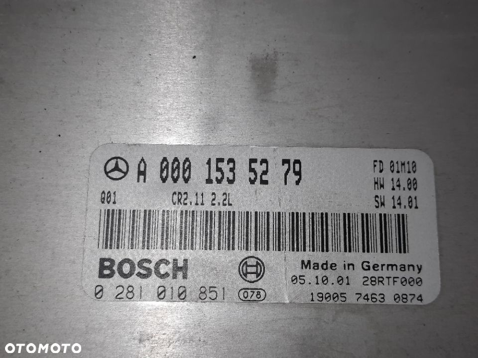 KOMPUTER STEROWNIK SILNIKA MERCEDES 2.2CDI SLASK WYSYLKA VAT - 2