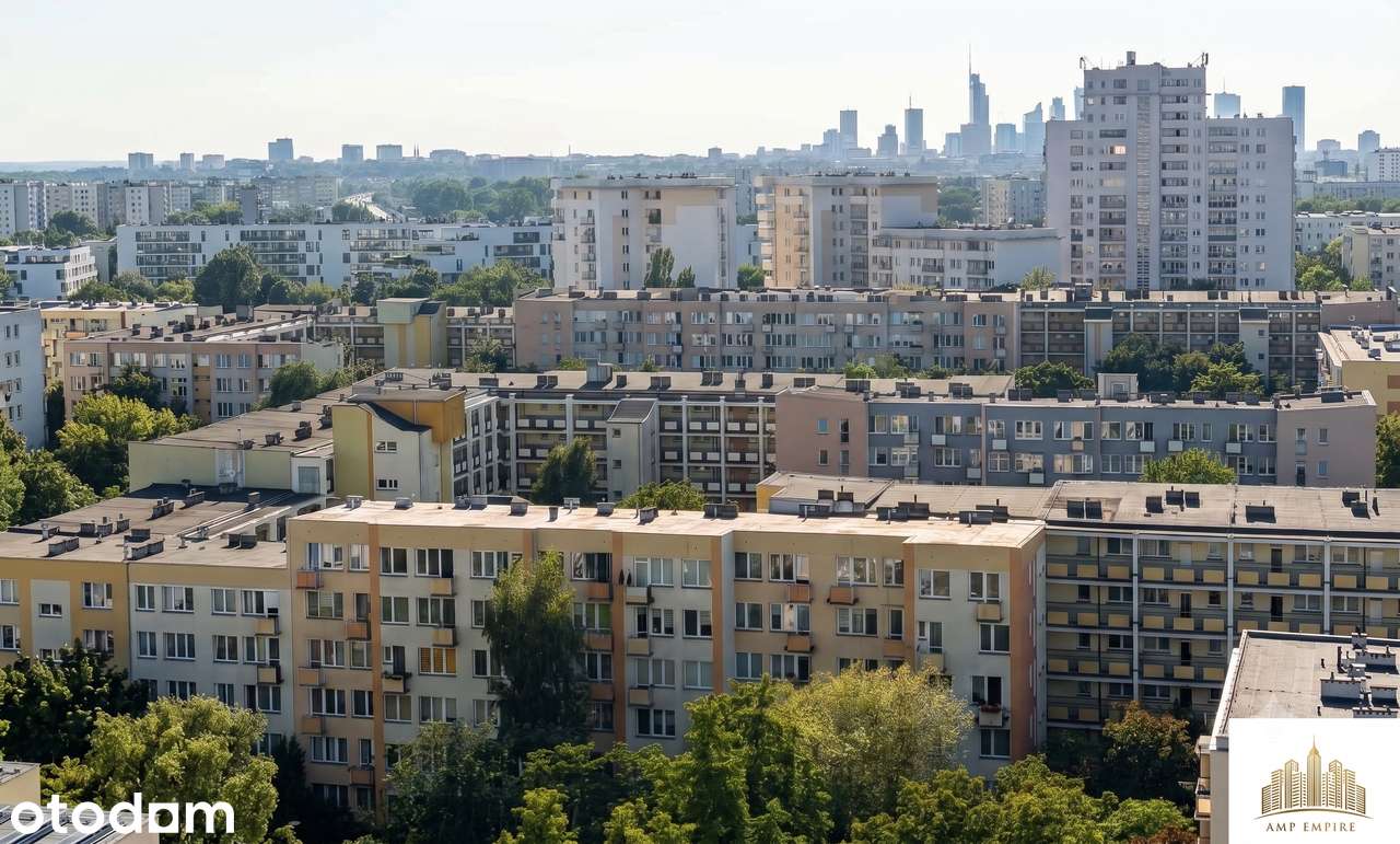 Gocław Duża, Przestronna Kawalerka 38,5m² 12. piętro, Widok | 2 pokoje
