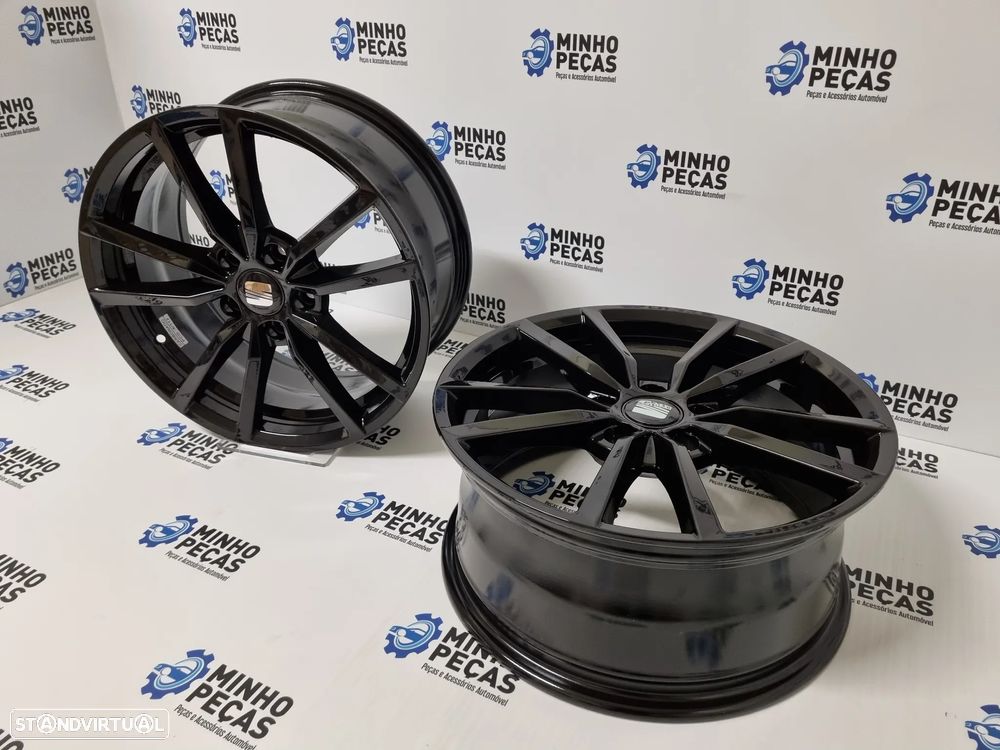 Jantes Seat Leon em 17 Preto Brilho (5x112) - 5
