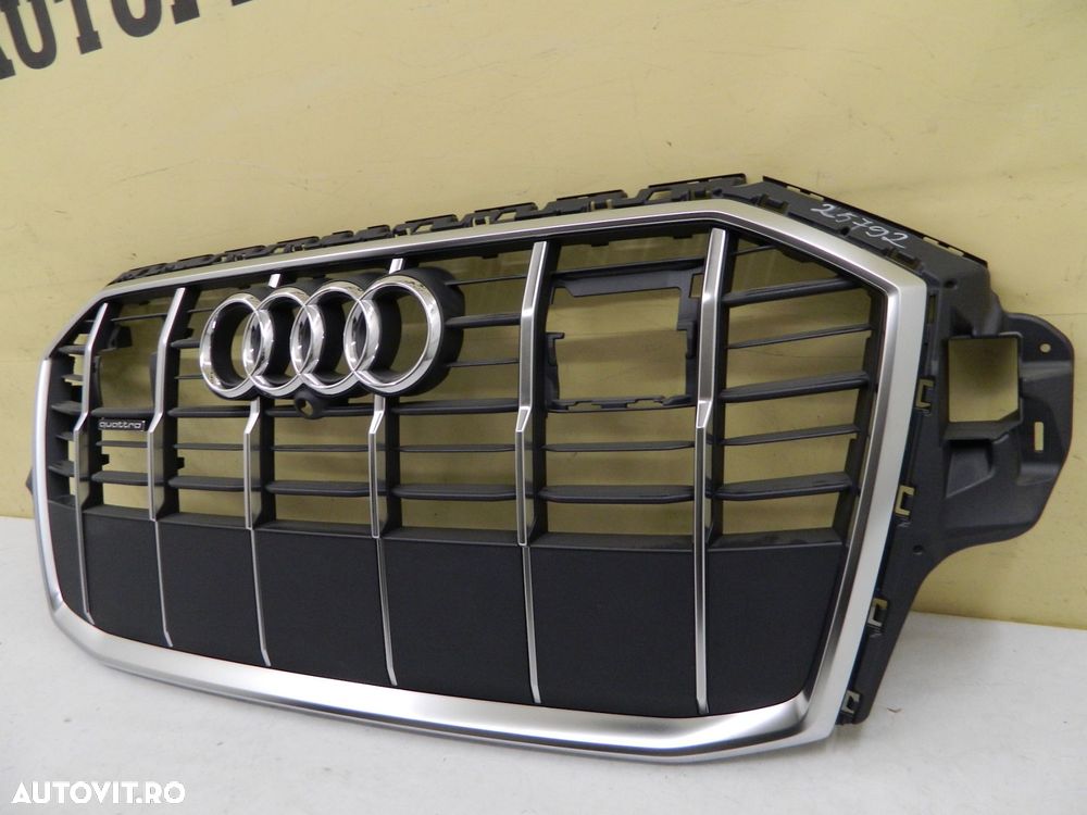 Grila radiator Audi Q7 4M S-Line facelift,  2019, 2020, 2021, 2022, 2023, cod origine 4M0853651AJ. - 3
