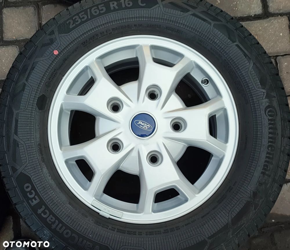 Koła Letnie Felgi Aluminiowe Oryg. Ford Transit 5x160 Et60 Continental 235/65/16 C 2022r 6,5-8mm Bdb  Starogard Gdański - Wysyłka - 3