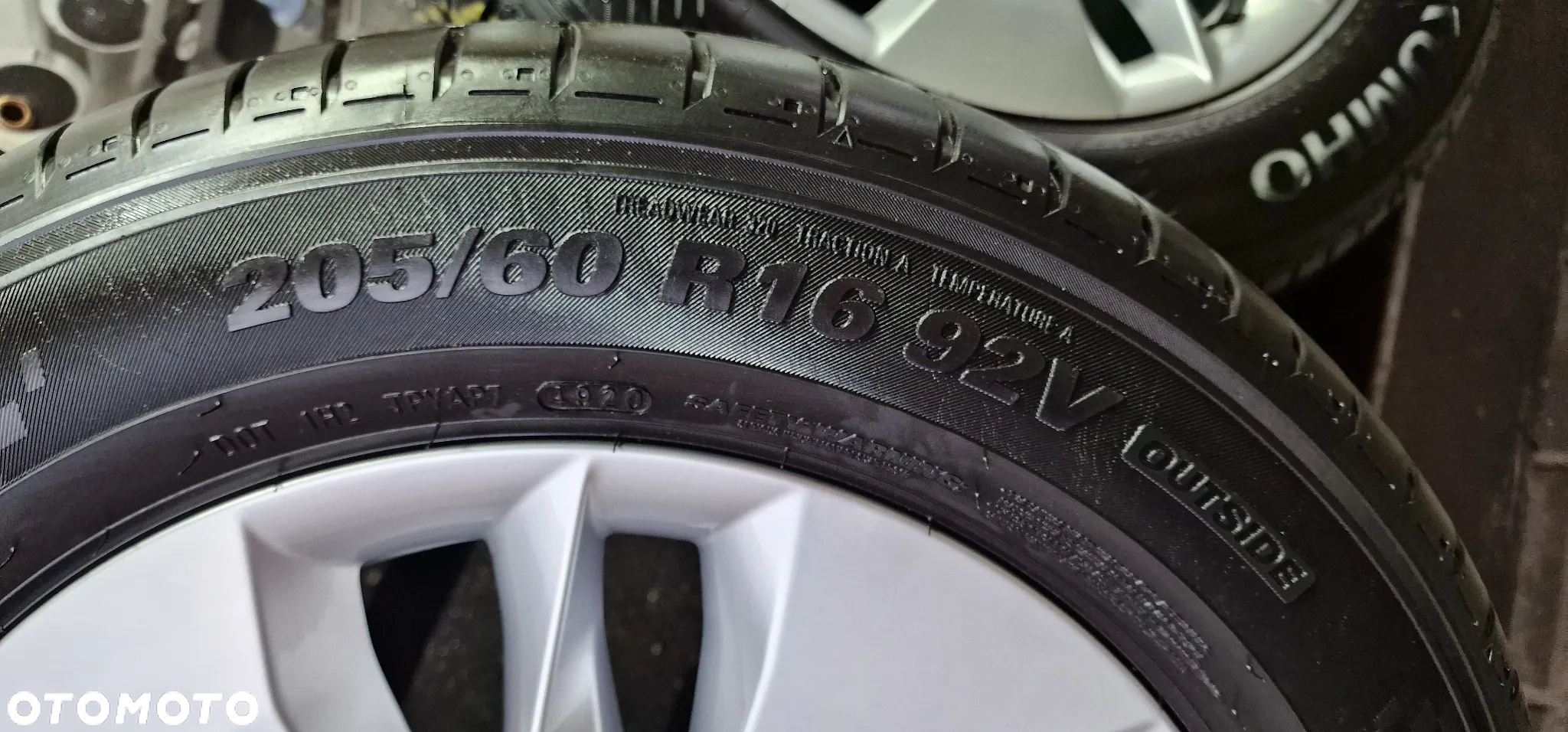 ALUFELGI +OPONY LETNIE Kumho 205/60 16" 5X112 ET46 SKODA OCTAVIA III IV - 5