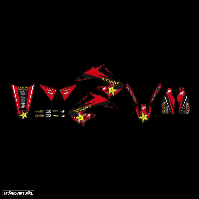 kit autocolantes blackbird rockstar energy honda cr 125 / 250 - 2