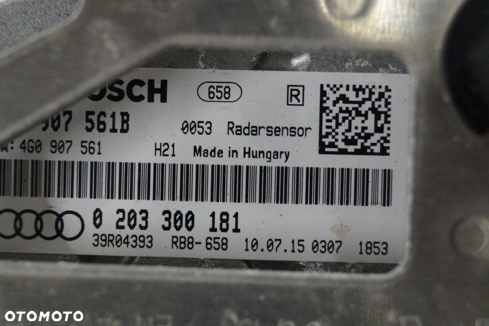 audi a6 a7 4g c7 radar acc distronic 4g0907541b 561b - 4