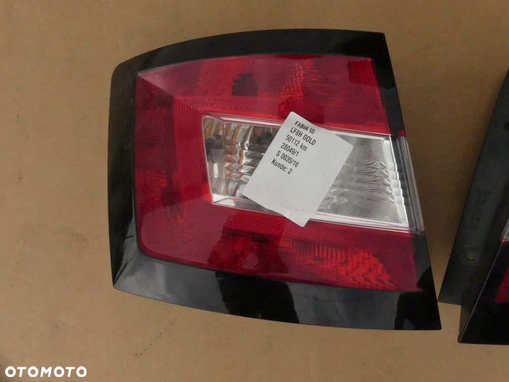 dw skoda fabia 3 lampy tył 6v6945095 6v6945096 - 2