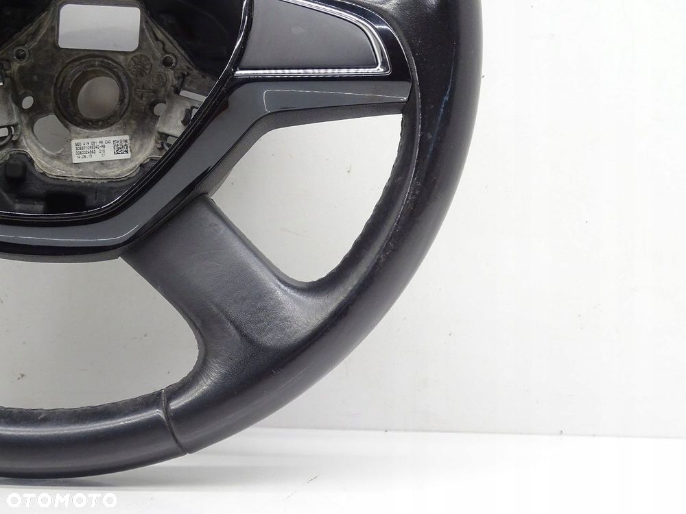 KIEROWNICA SKÓRA SKÓRZANA SKODA OCTAVIA III 5E 5E0419091AA - 3