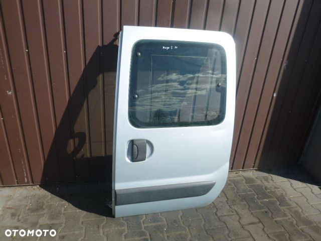 DRZWI LEWE BOCZNE PRZESUWNE SUWANE KOMPLETNE RENAULT KANGOO I LIFT KOLOR TEB64 03-08 - 10