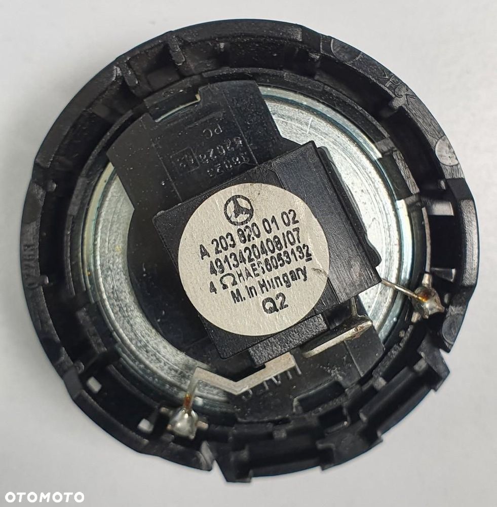 GŁOŚNIK GŁOŚNICZEK WYSOKOTONOWY MERCEDES W209 A2038200102 - 2