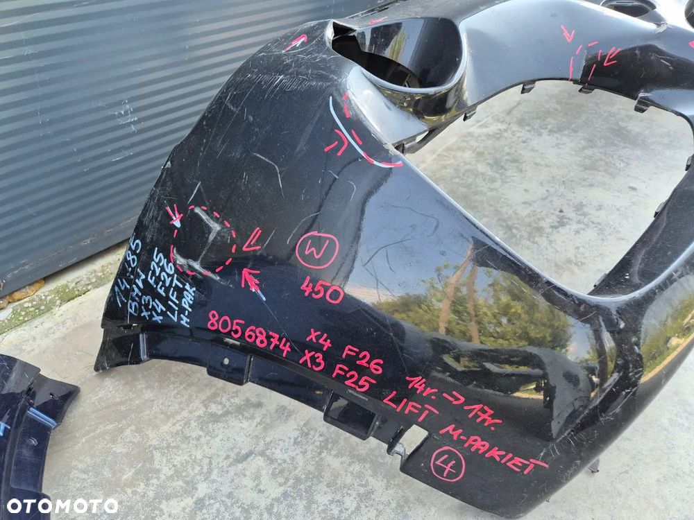 ZDERZAK TYLNY PRZEDNI BMW X3 / X4 / F26 / F25 M-PAKIET 10-17r - 16