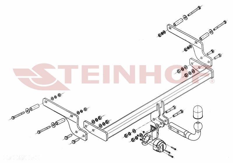 Hak Holowniczy  + MODUŁ 7PIN  do Dacia Logan Sedan od 2013 - 3