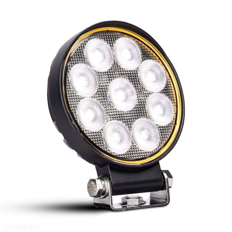 lampa robocza led 9xled okrągła plus do pojazdów i maszyn - 1