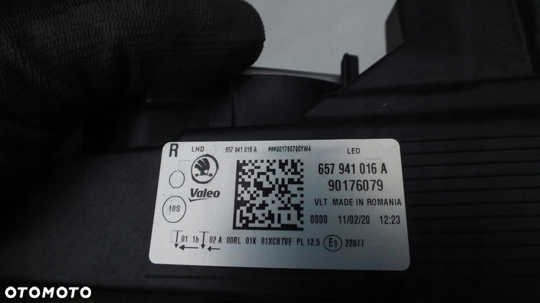 LAMPA PRZEDNIA PRAWA FUL LED SKODA SCALA - 6
