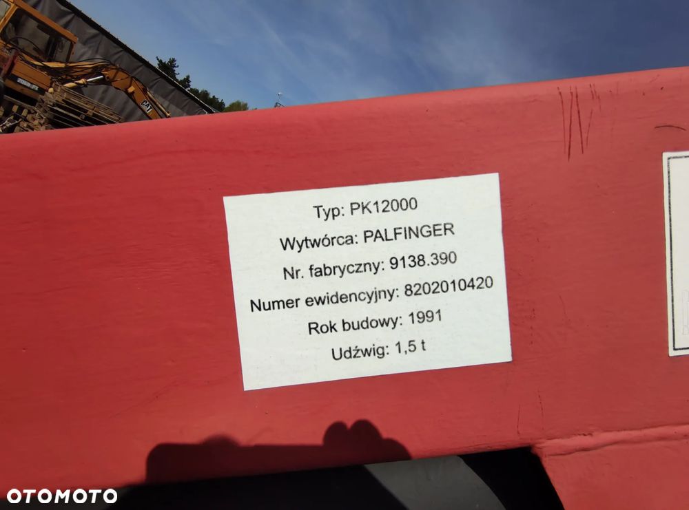 HDS żuraw PALFINGER PK12000 - 5