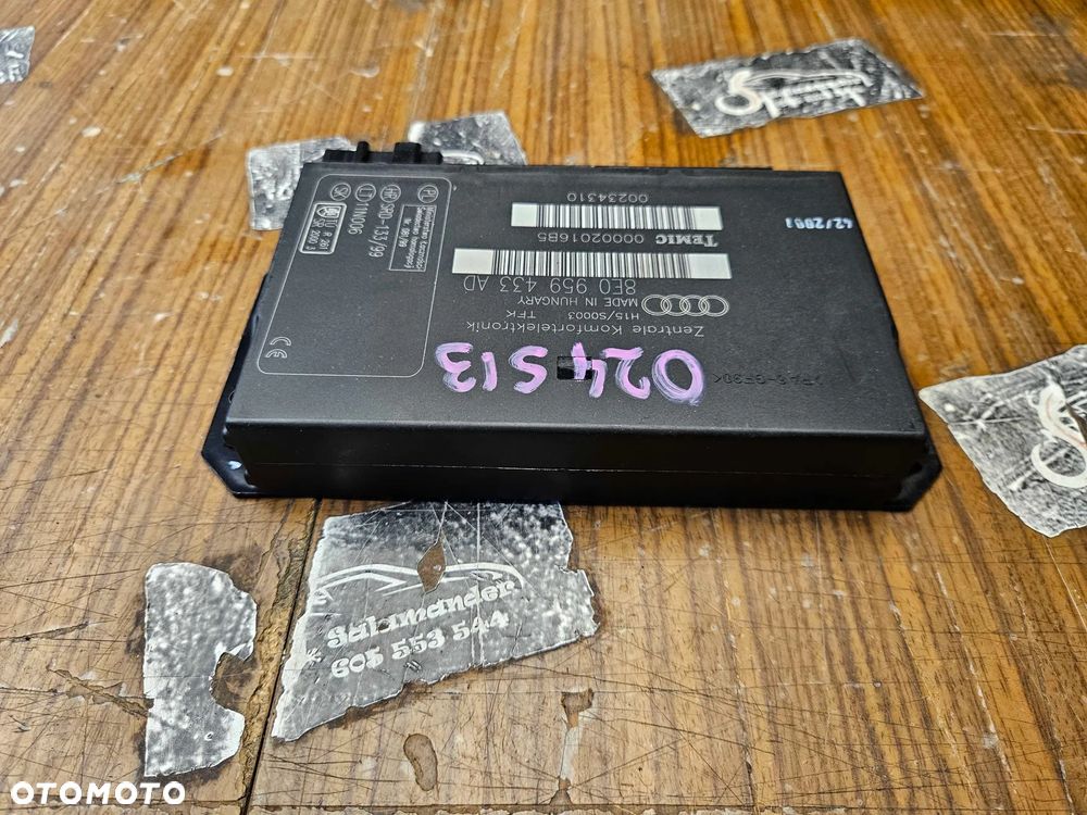 Moduł 8E0959433AD Komfortu Sterownik Komputer Audi A4 S4 B6 B7 - 8