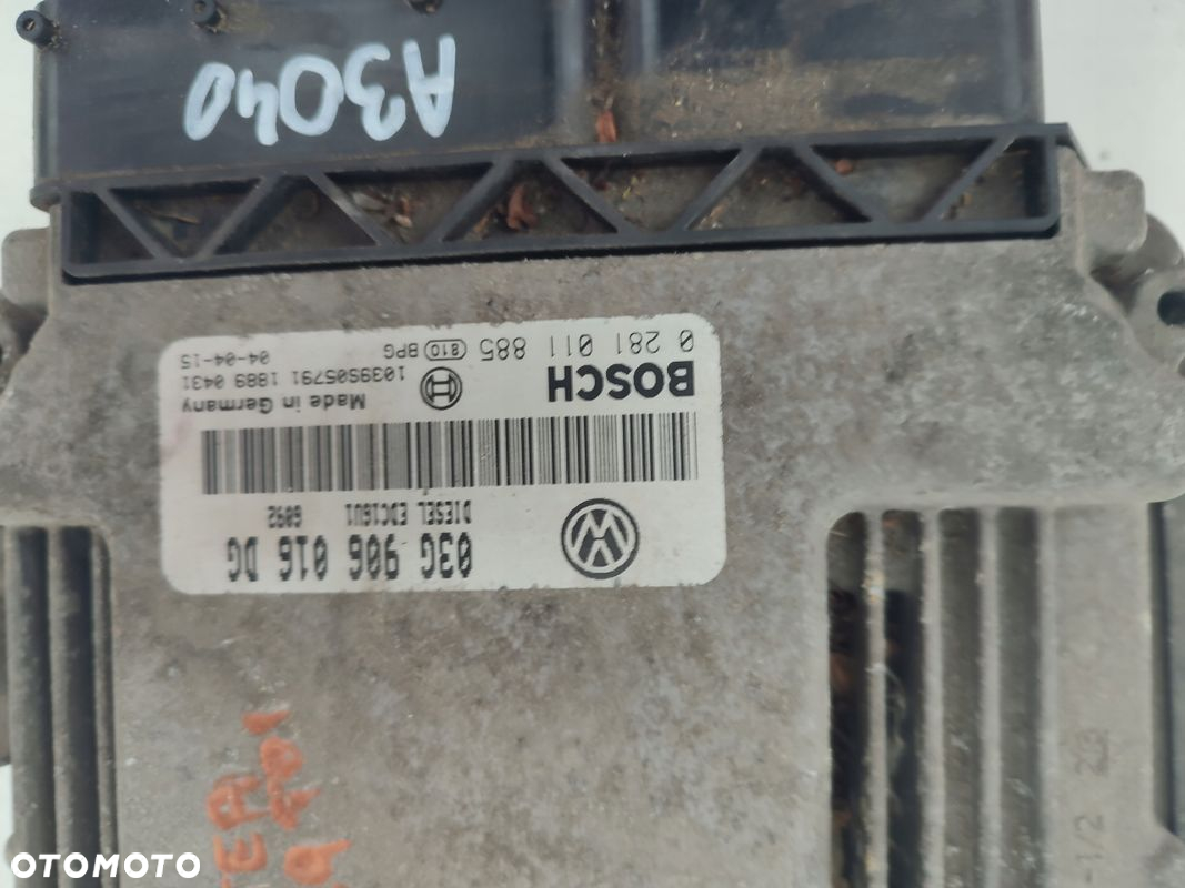 Komputer sterownik silnika SEAT ALTEA 1.9TDI 03G906016DG - 4
