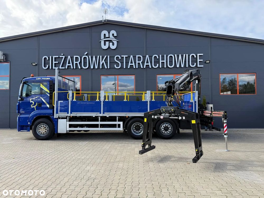 MAN TGM TGL TGS 26.360 skrzynia z żurawiem // HMF 1420 K2 dzwig kran crane - 14