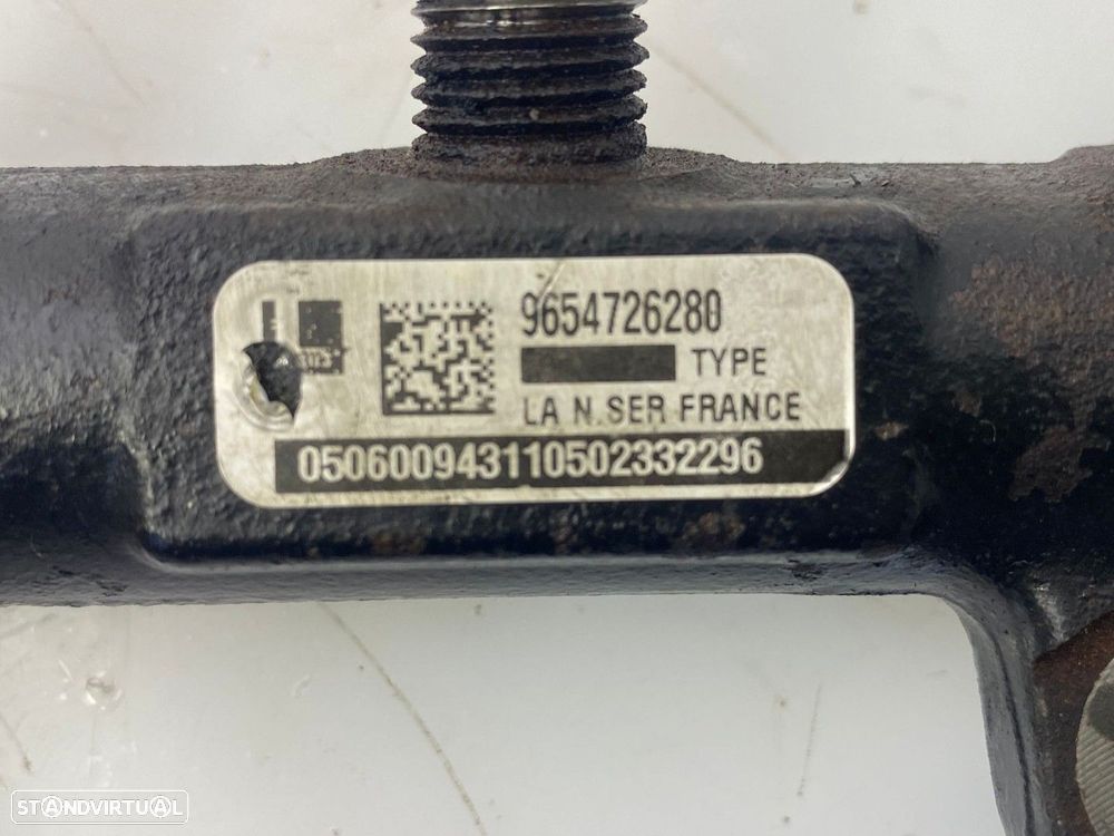 Régua de Injeção PEUGEOT 407 2.0 HDi REF. 9654726280 MOTOR RHR - 3